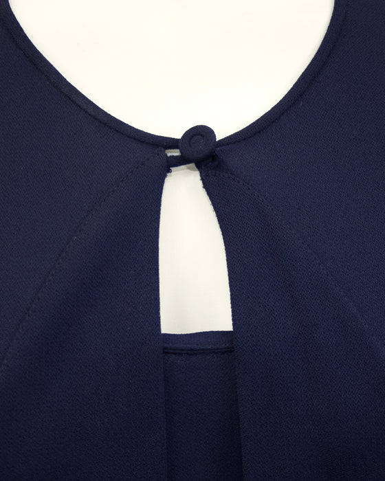 Navy Jersey Gown