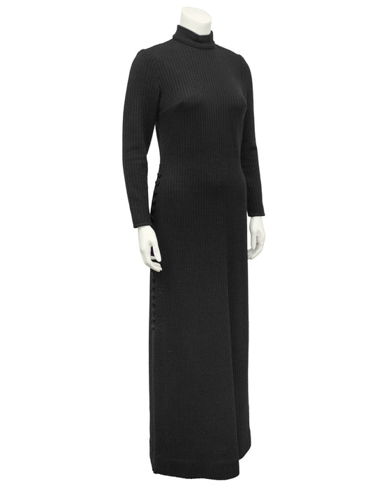 Black Knit Gown