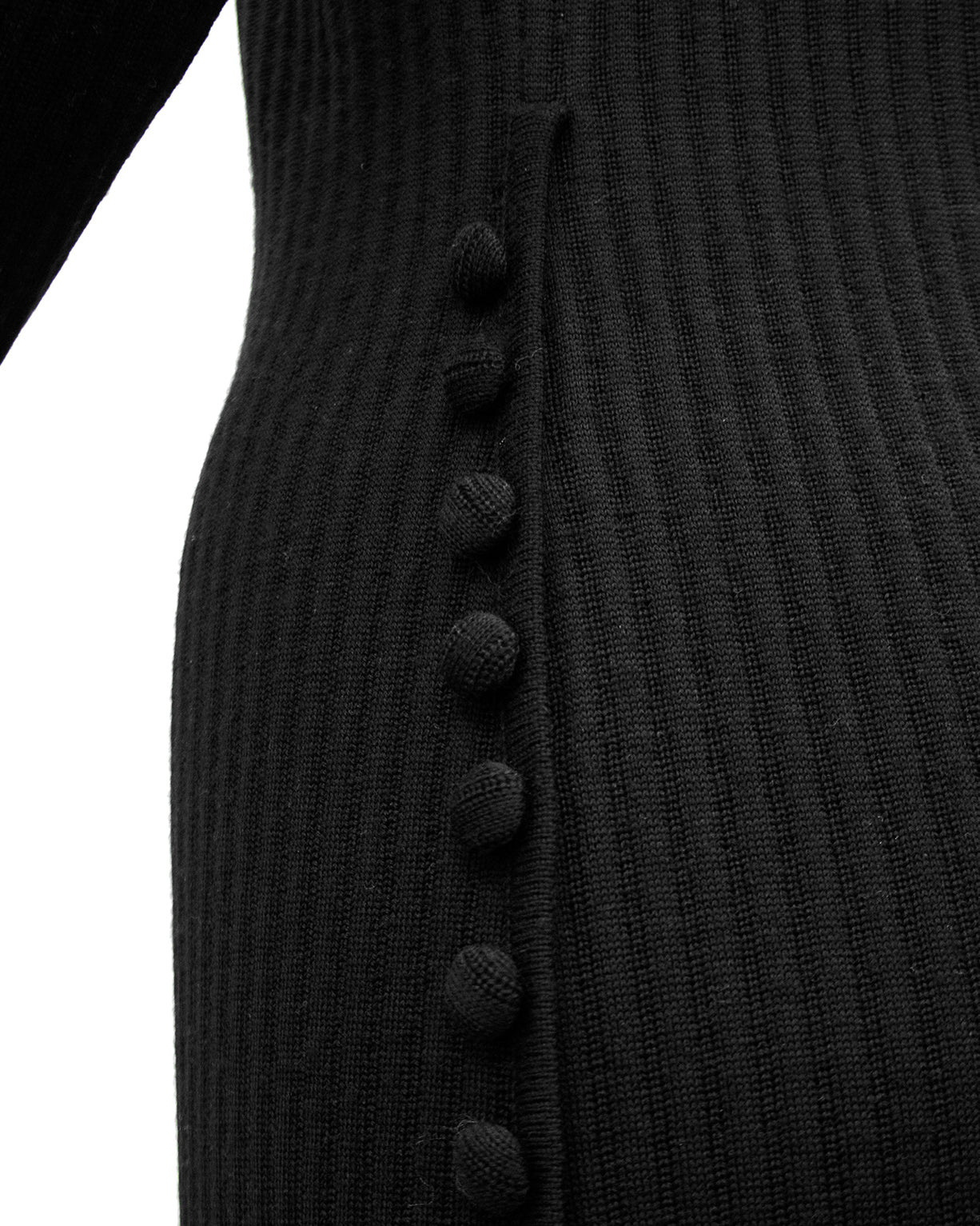 Black Knit Gown – Vintage Couture