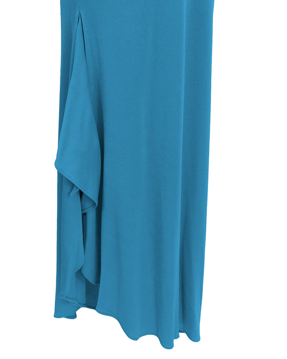 Blue One Shoulder Gown