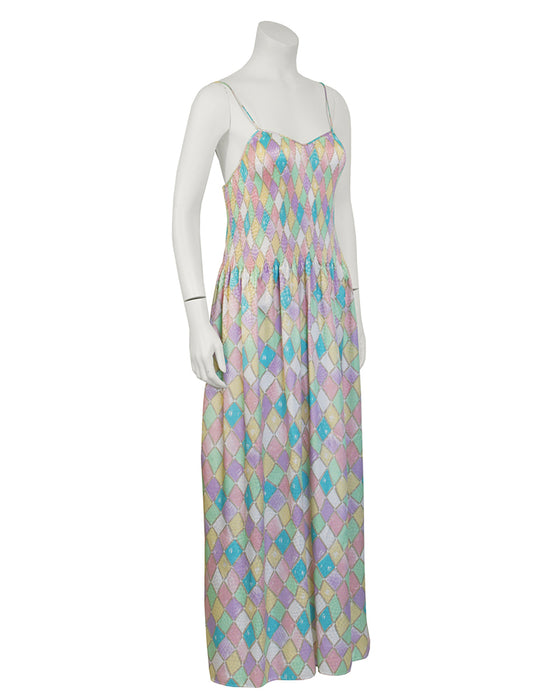 Multi Color Pastel Pleated Dress