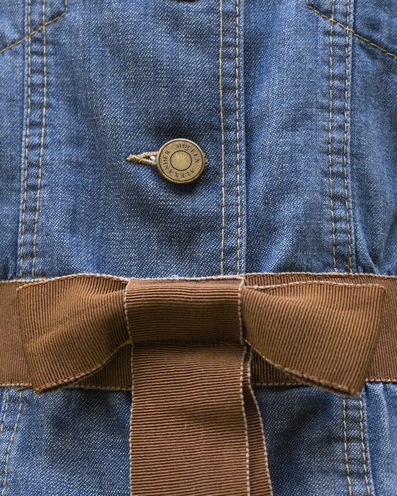 Denim Jacket with Belt