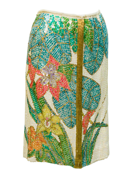 Floral Beaded Evening Suit