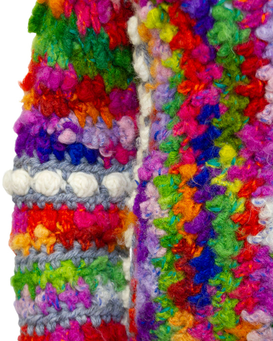 Multi ColorNorma of Canada Hand Knit Bomber & Hat