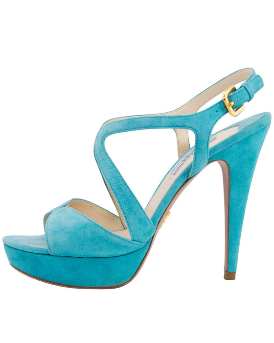 Blue Suede Heels