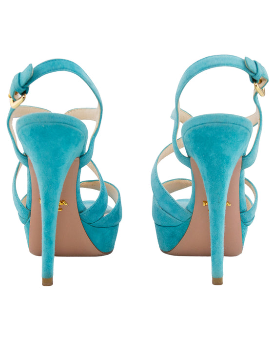 Blue Suede Heels