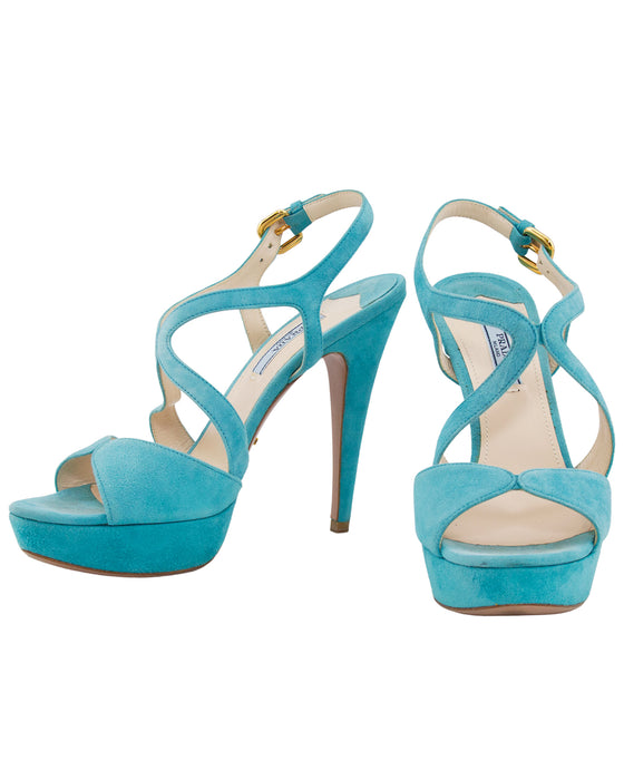 Blue Suede Heels