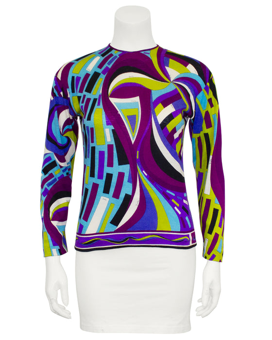 Multi Colour Fine Cashmere Top