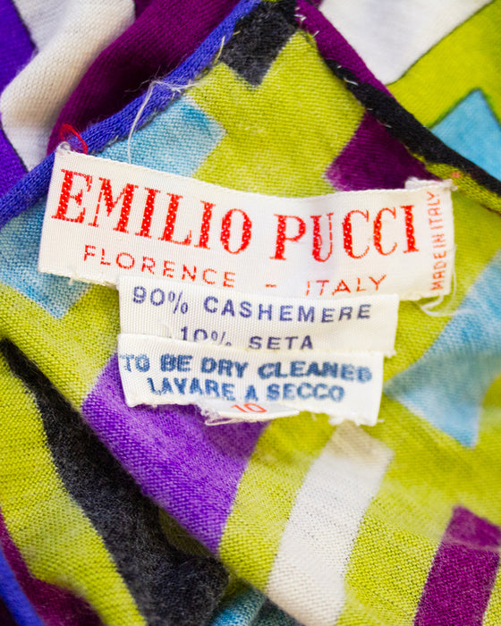 Multi Colour Fine Cashmere Top