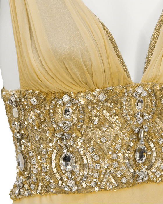 Yellow Embellished Gown