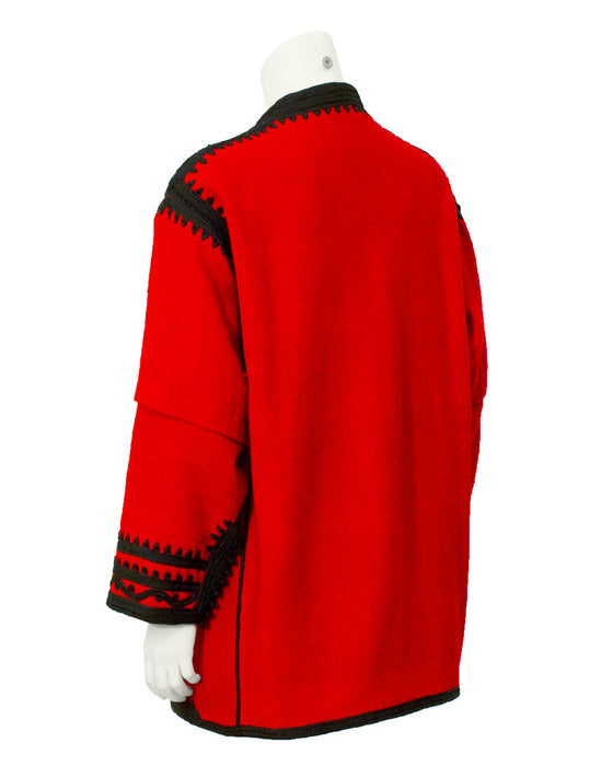 Red & Black Moroccan Style Jacket