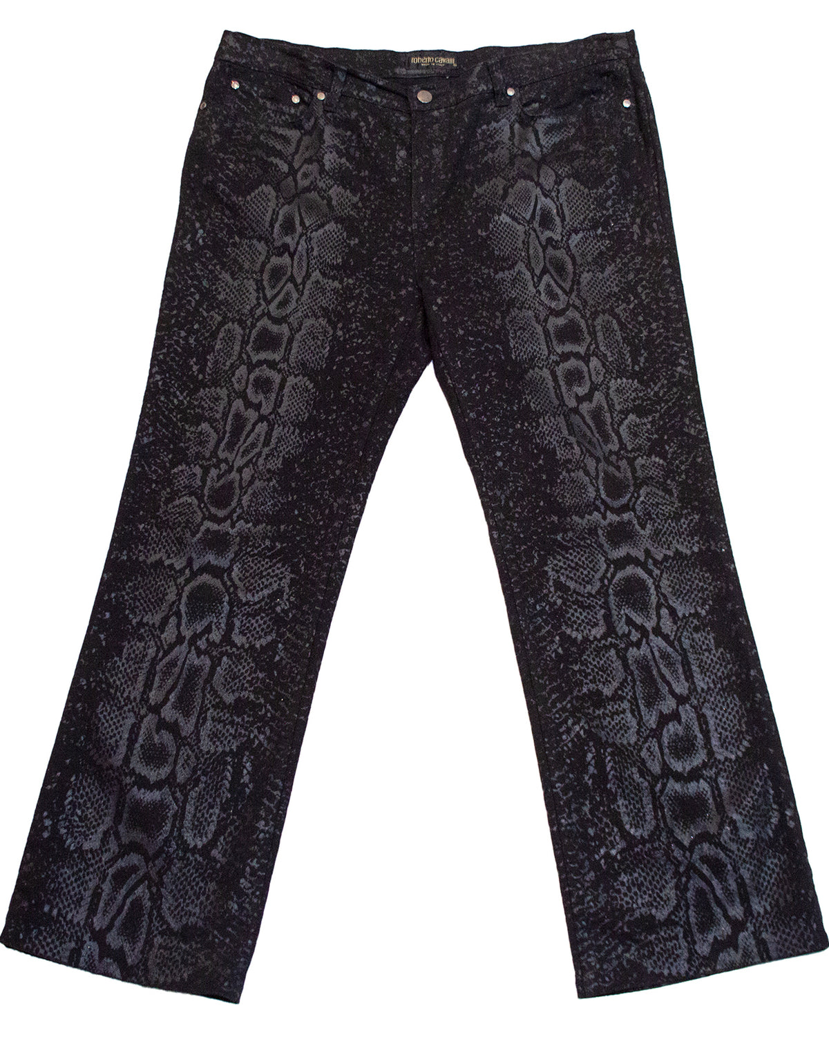 Black Snake Print Jeans – Vintage Couture