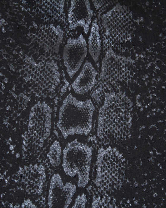 Black Snake Print Jeans