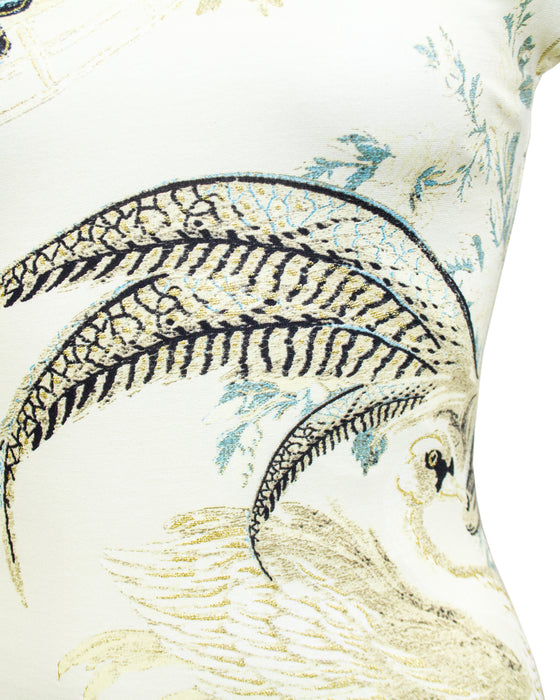 S/S 2003 Cheongsam Style Mesh Top with Swan