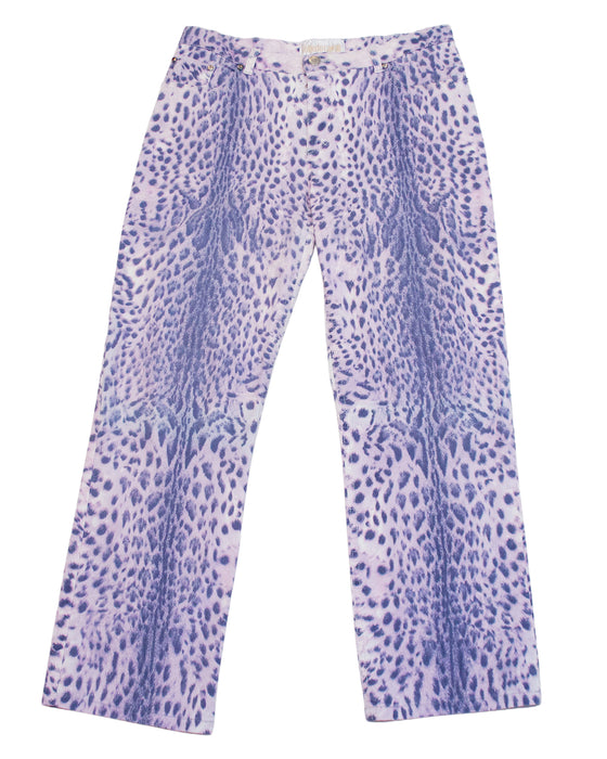 Purple Leopard Jeans