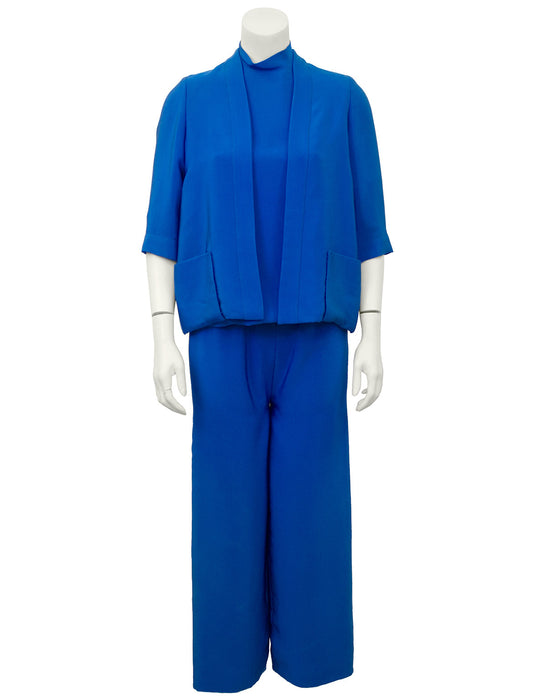 Blue Silk 3 pc. Ensemble