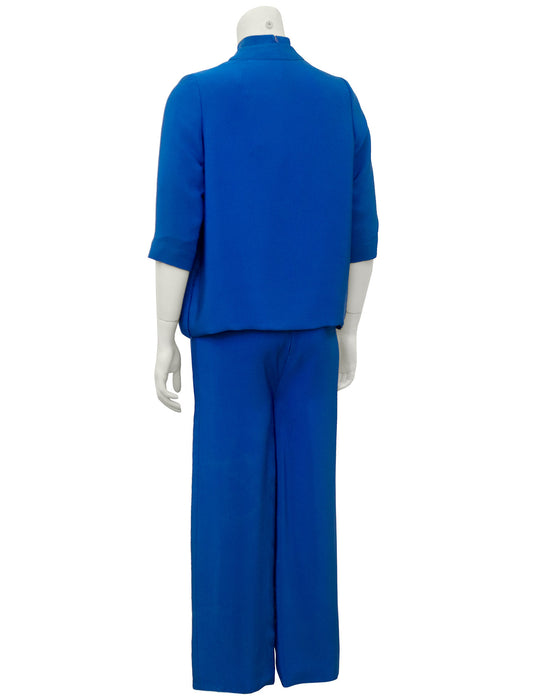 Blue Silk 3 pc. Ensemble