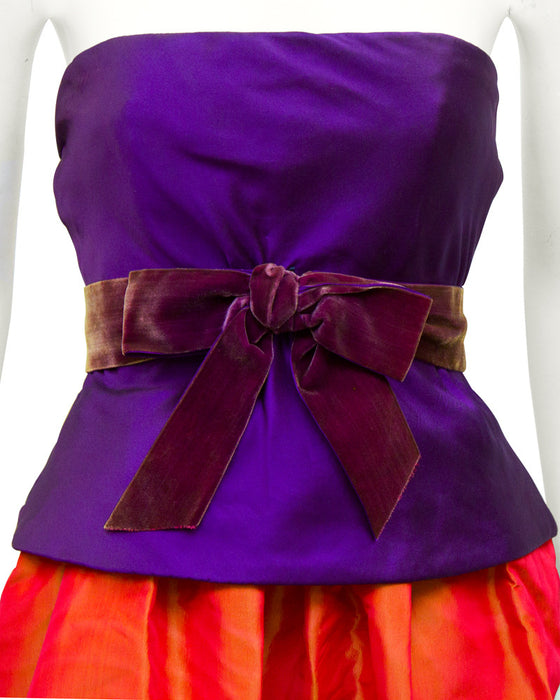 Purple & Orange Ball Gown