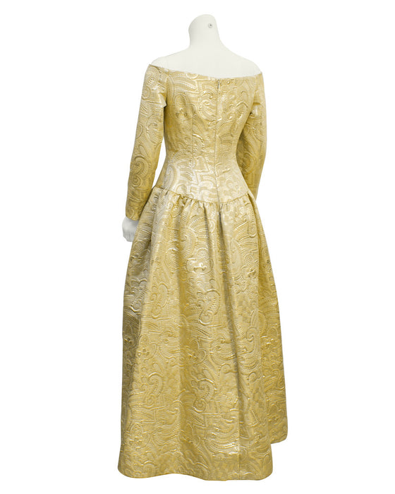 Gold Brocade Gown