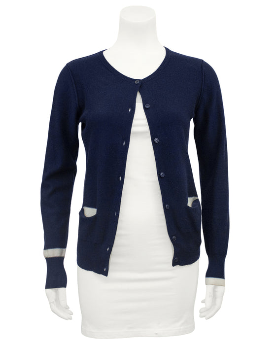 Navy Blue Cardigan