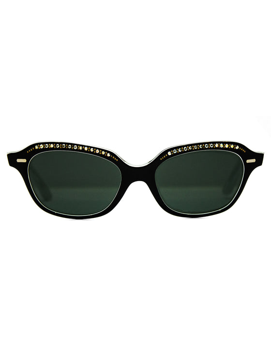 Black Embellished Sunglasses