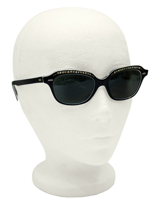 Black Embellished Sunglasses