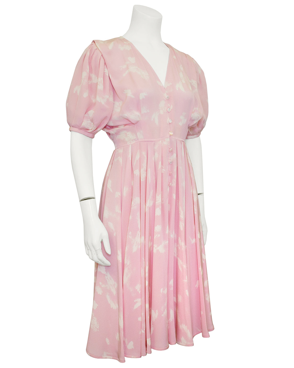 ungaro-pink-shortsleeve-dress-