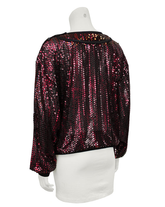 Red Sequin Top