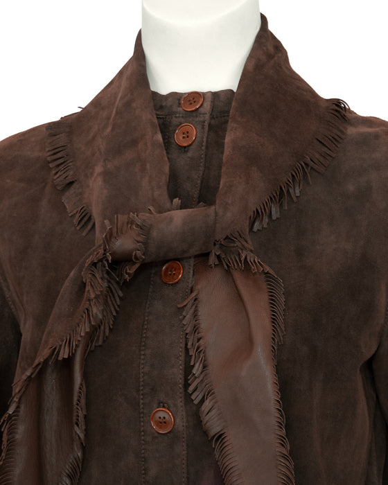 Brown Suede and Fringe Ensemble