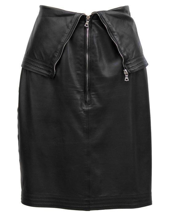 Black Leather Skirt