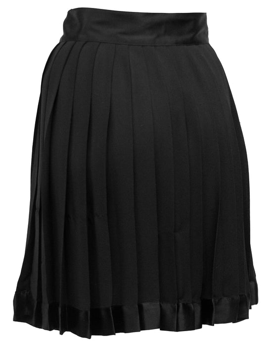 Black Silk Chiffon Skirt