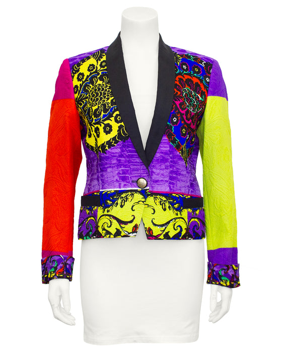 Colour Block Baroque Tuxedo Jacket