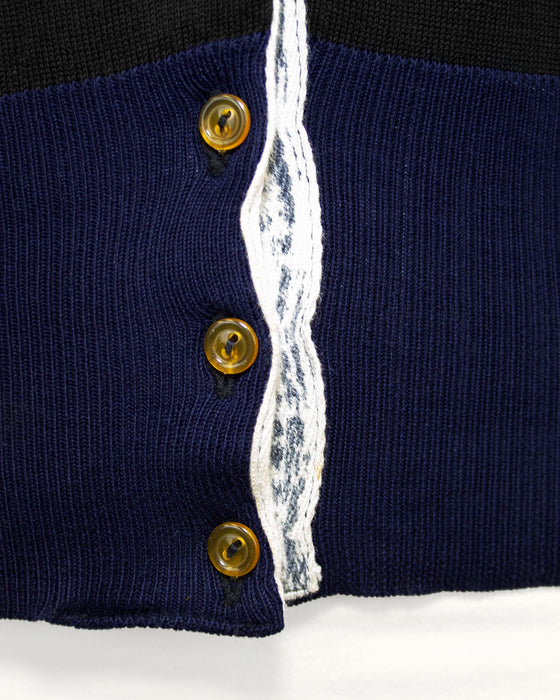 Black and Blue Cardigan