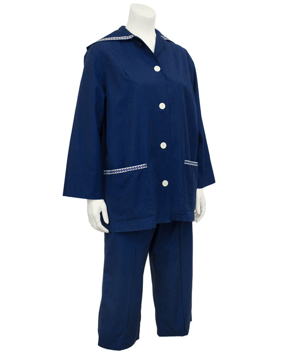Blue Indigo Cotton Ensemble