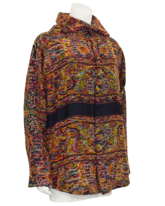 Multi Colour Unisex Wool Jacket