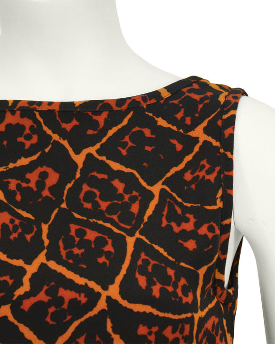 Leopard Print Silk Tank