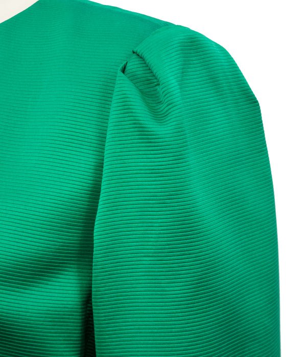 Green Silk Jacket – Vintage Couture