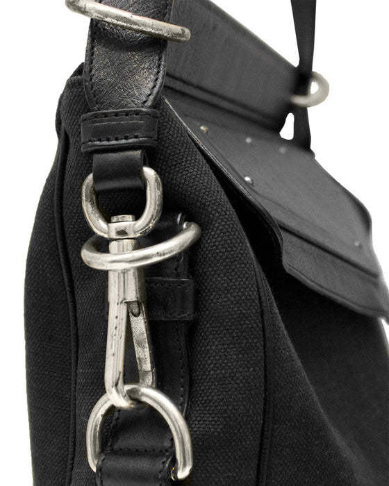 YVES SAINT LAURENT Mombasa bag in black soft leather wit…