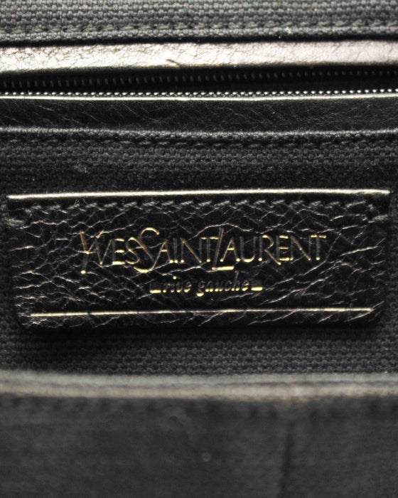 Mombasa leather handbag Yves Saint Laurent Black in Leather - 12039545