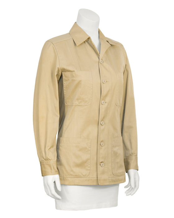 Beige Safari Jacket