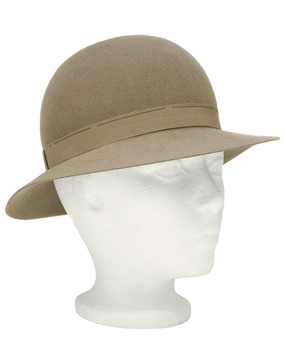 Taupe Bowler Hat