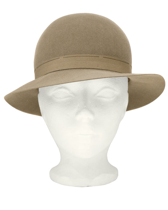 Taupe Bowler Hat