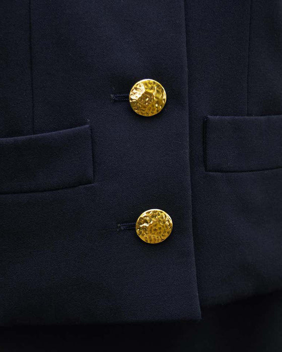 Navy Blue Skirt Suit